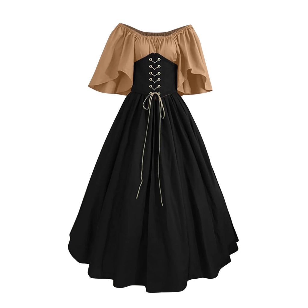 Vestidos De Feria Renacentista Para Mujeres Medievales Irlandeses Tradicionales Talla Grande Vestidos Con Volantes Sobre Vestido Corsé Retro Vestido De Cosplay