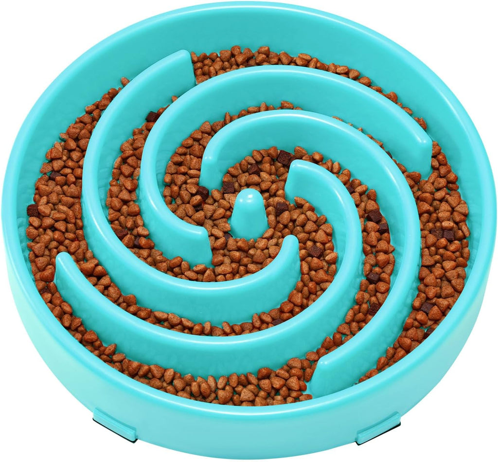 Slow Feeder Dogs Bowl for Large Medium Dogs,Anti-Gulping Pet Slower Food Feeding Bowls Stop Bloat,Preventing Choking